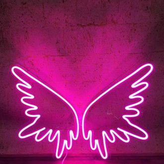 3D Wings Neon Sign