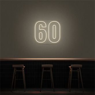 60 LED Neon Number LED Neon Sign