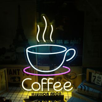 A Cup Of Coffee Custom Neon Sign