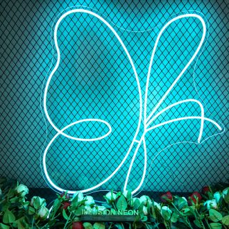 Abstract Butterfly Neon Sign
