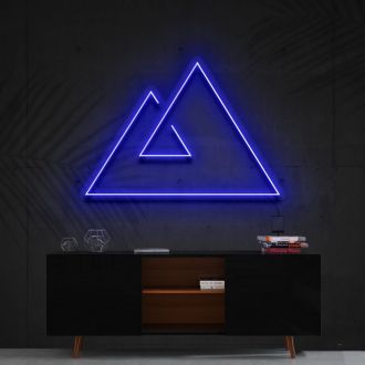 Abstract Mountains Neon Sign