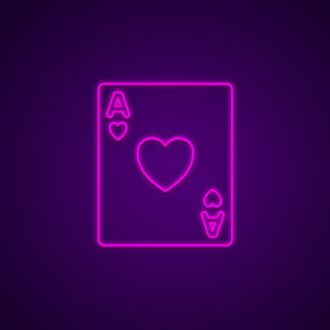 Ace Of Hearts Neon Sign
