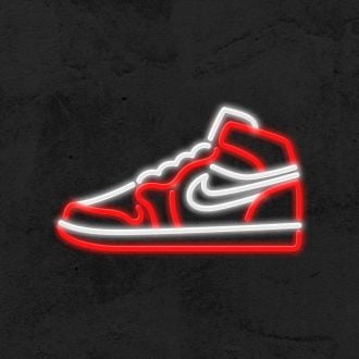 Aj1 Red Retro Shoe Air Jordan 1 Neon Sign