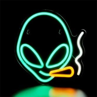Alien Smoking LED Neon Sign
