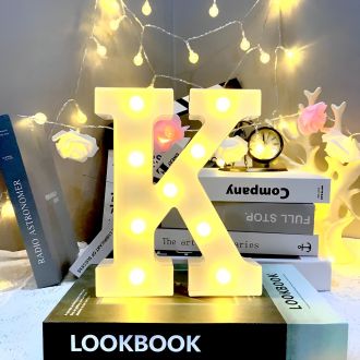 Steel Marquee Letter Alphabet K Warm White Room Decor High-End Custom Zinc Metal Marquee Light Marquee Sign