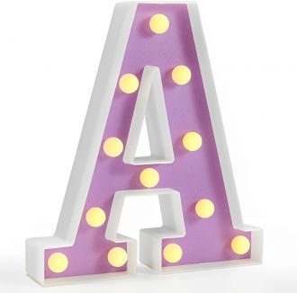 Steel Marquee Letter Alphabet Birthday A High-End Custom Zinc Metal Marquee Light Marquee Sign