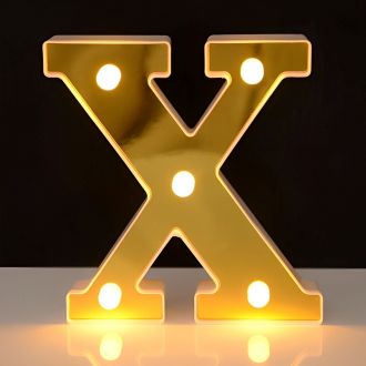 Steel Marquee Letter Alphabet X For Bar Wedding Party Gold High-End Custom Zinc Metal Marquee Light Marquee Sign