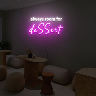 Always Room For Dessert Neon Sign Lights Night Lamp Led Neon Sign Light For Home Party MG10199
