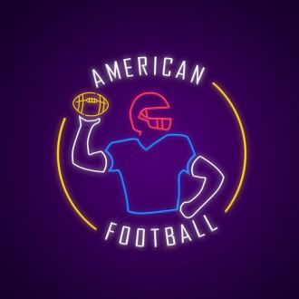 American Football Neon Sign