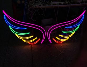 Angel Wings Colorful V1 Neon Sign