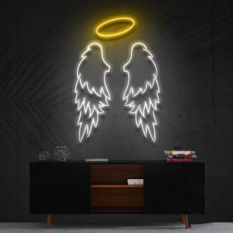 Angel Wings Multicolour Neon Sign