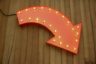 Steel Marquee Letter Arrow Sign Party Room Wall Decor High-End Custom Zinc Metal Marquee Light Marquee Sign