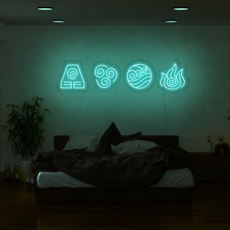 Avatar Elements Symbols Neon Sign