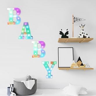 Baby Colorful Party Decor Home Decor Baby Shower Marquee Light