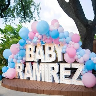 Steel Marquee Letter Baby Ramirez Party Decor High-End Custom Zinc Metal Marquee Light Marquee Sign