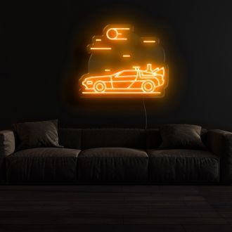 Back to the Future Car Neon Sign