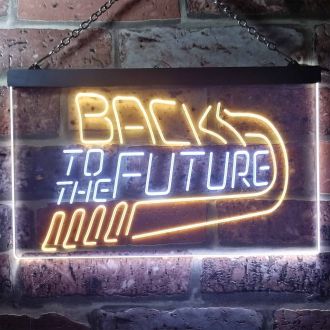 Back to the Future Dual LED Neon Sign
