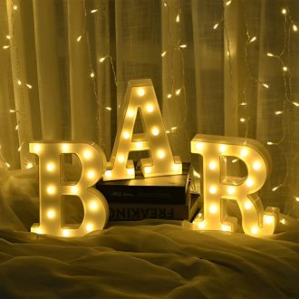 Steel Marquee Letter Bar Decor Warm White High-End Custom Zinc Metal Marquee Light Marquee Sign