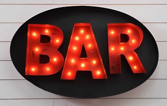 Steel Marquee Letter Bar Decoration For Party High-End Custom Zinc Metal Marquee Light Marquee Sign