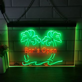 Bar Open Dual LED Neon Sign