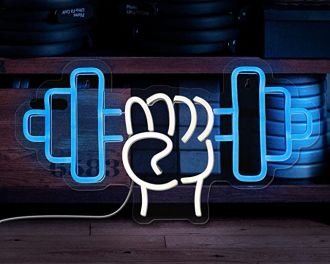 Barbell Neon Sign Gym Lighting Decoration For Fitness Center