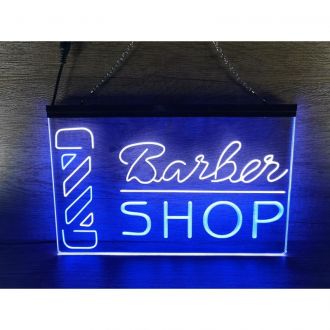 Barber Pole Dual LED Neon Sign