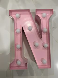 Steel Marquee Letter Barnyard Pink N High-End Custom Zinc Metal Marquee Light Marquee Sign