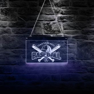 Baseball Team Logo LED Neon Sign