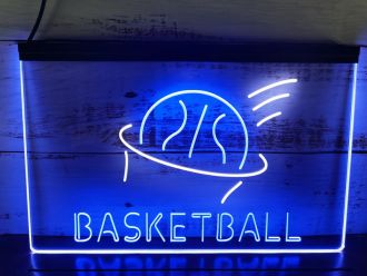 Basketball Cave Dual LED Neon Sign