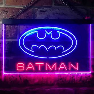 Batman Hero Dual LED Neon Sign