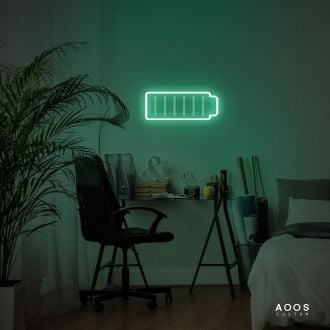 Battery Charging Neon Sign