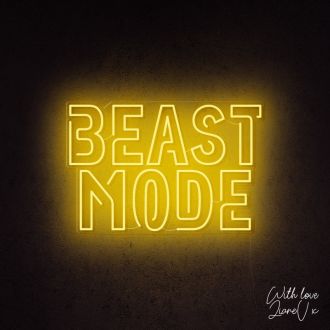 Beast Mode Lianev Collection Neon Sign
