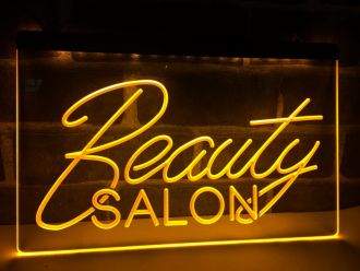 Beauty Salon Hair Nails OPEN LED Neon Sign