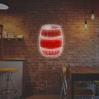 Beer Barrel LED Neon Sign