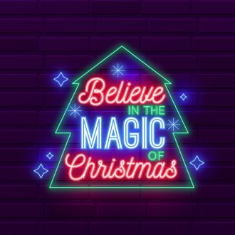 Believe in the Magic of Christmas Neon Sign