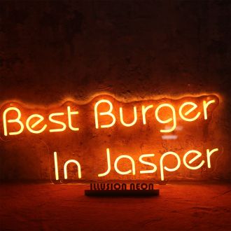 Best Burger In Jasper Neon Sign