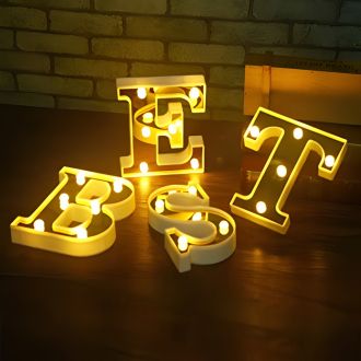 Steel Marquee Letter BEST Party Decor Warm White High-End Custom Zinc Metal Marquee Light Marquee Sign