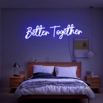 Better Together Led Neon Sign Hung On The Wall For Rooms