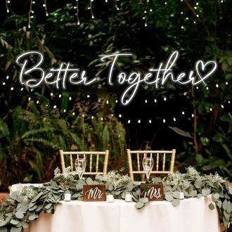 Better Together With A Heart Neon Sign