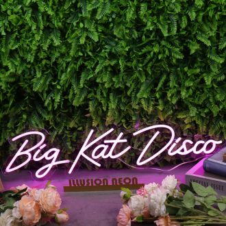 Big Kat Disco Purple Neon Sign
