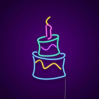 Buy Birthday Cake Neon Sign - Illusion Neon

