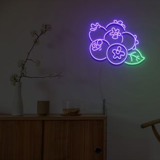 Blueberry Neon Sign Fashion Custom Neon Sign Lights Night Lamp Led Neon Sign Light For Home Party