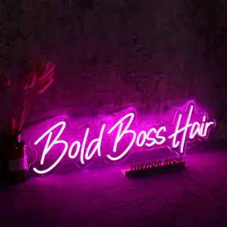 Bold Boss Hair Neon Sign