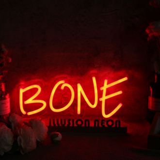 Bone Red Custom Neon Sign