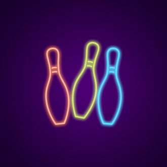 Bowling Pins Neon Sign