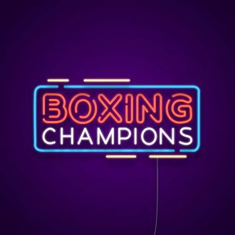Boxing Champions Neon Sign