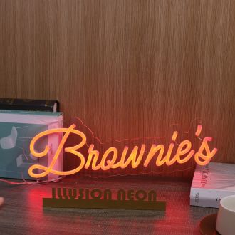 Brownie's Red Neon Sign