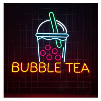 Bubble Tea Led Neon Sign Bubble Tea Led Sign Bubble Coffee Wall Decor