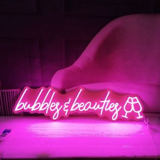 Bubbles And Beauties Neon Sign