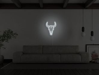 Bull Skull Neon Sign